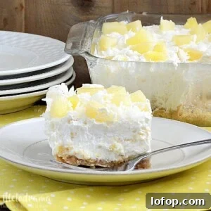 no bake pineapple dream dessert for summer