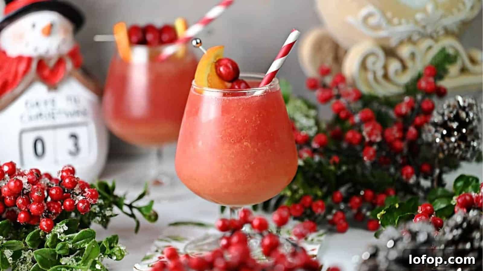 Cranberry Orange Vodka Slush