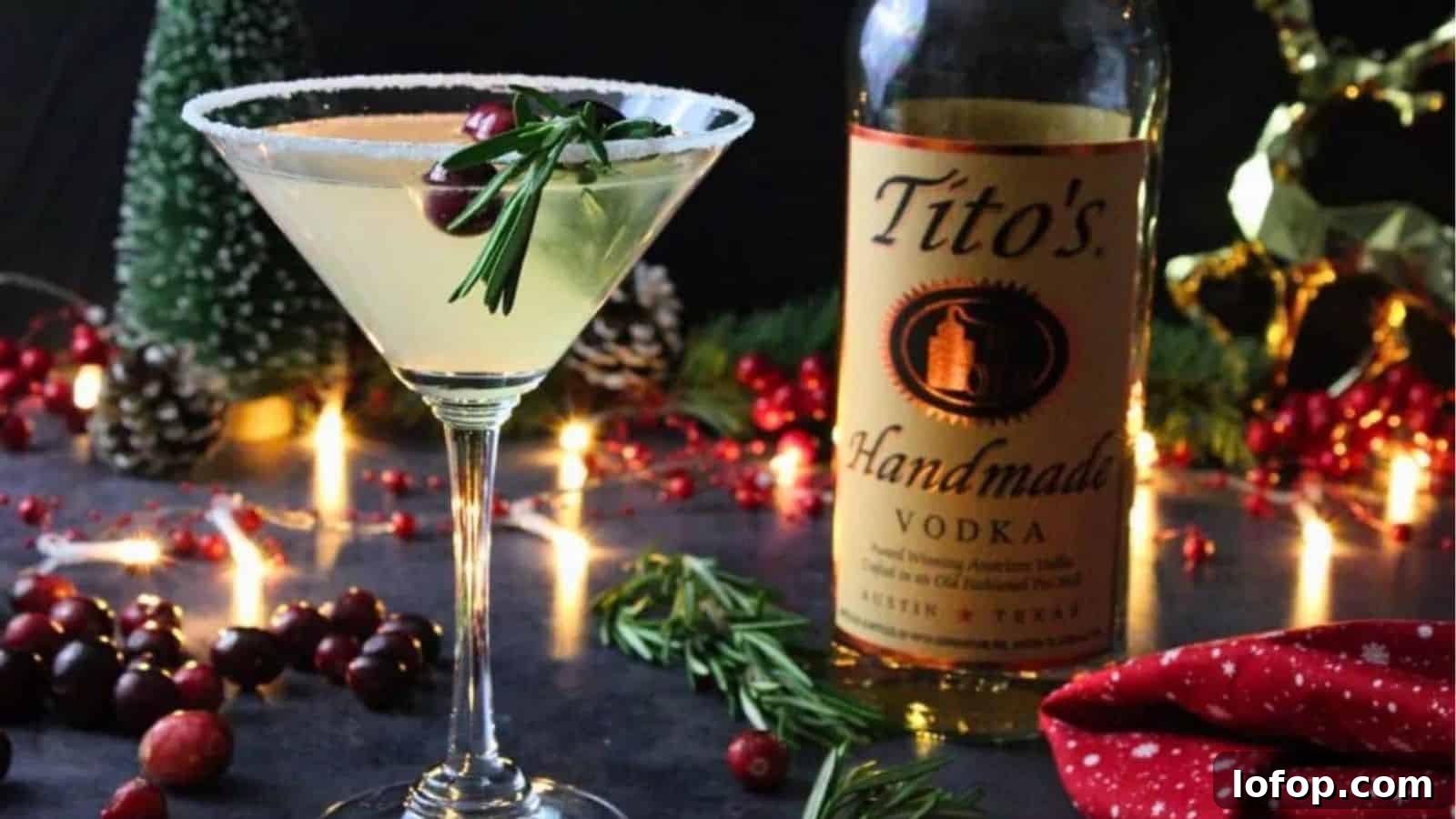 Christmas Lemon Drop Cosmo