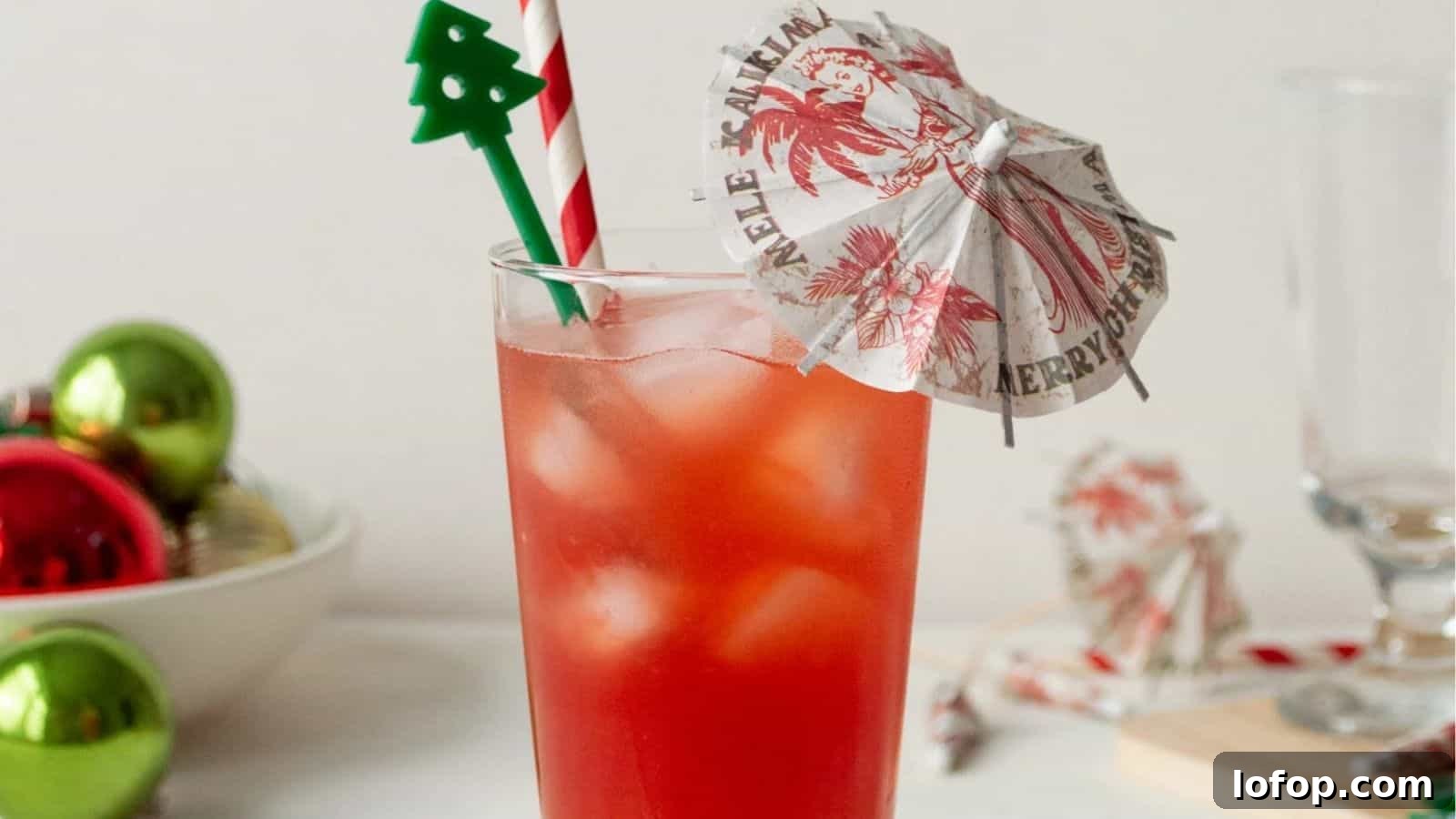 Christmas Rum Tiki Drink