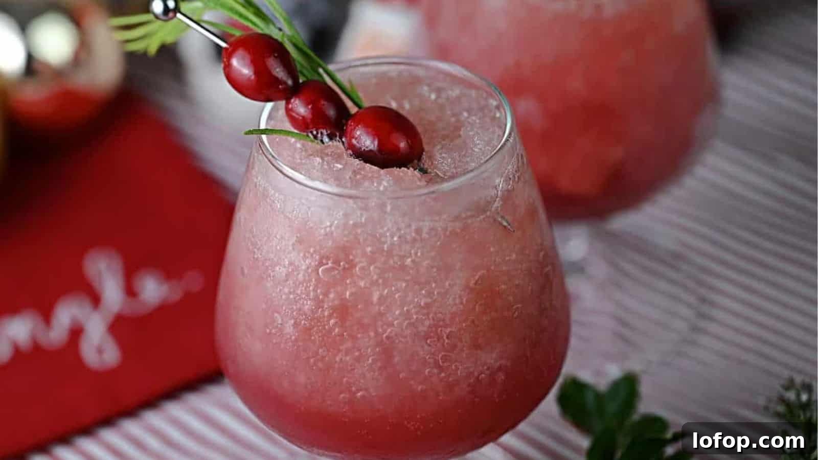 Cranberry Daiquiri Rum Slush