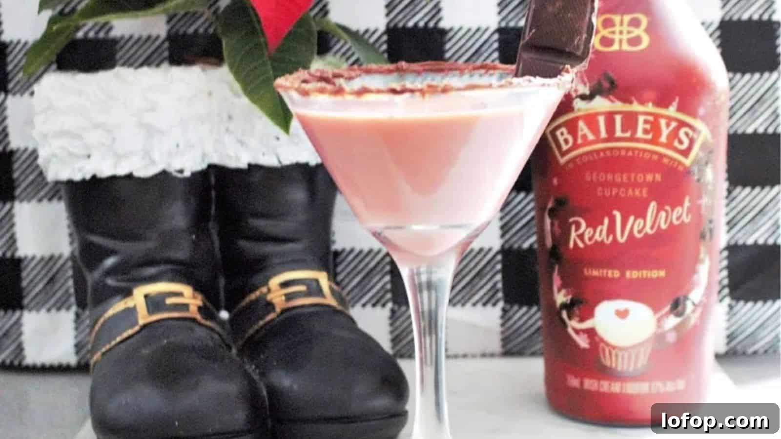 Bailey's Red Velvet Cupcake Chocolate Martini