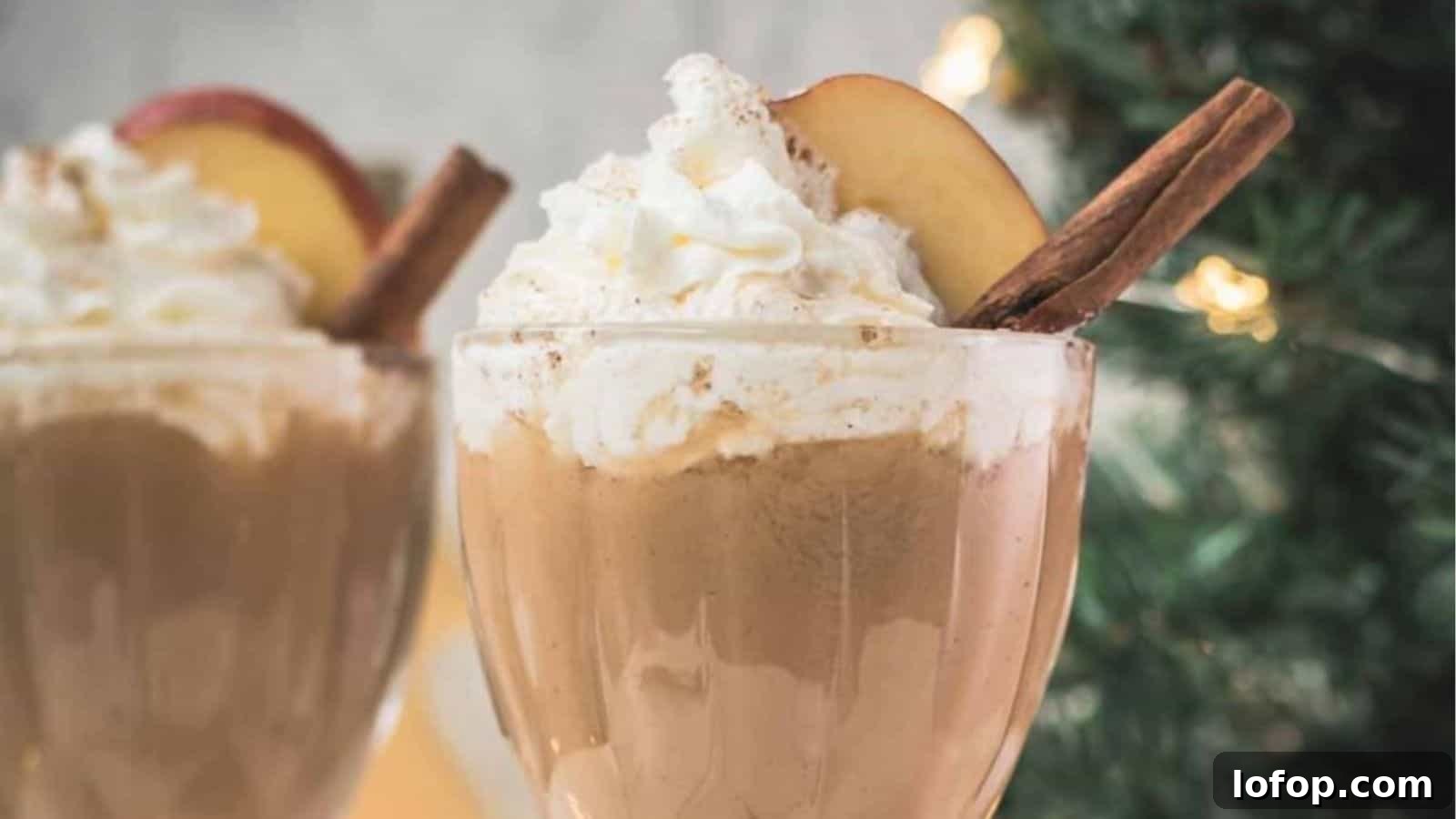 Apple Cider Eggnog Cocktail