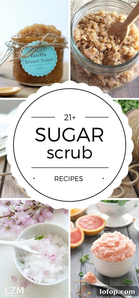 DIY Sugar Scrub Recipes are easy to make and smell amazing! They're the perfect handmade gift idea for yourself or someone else!