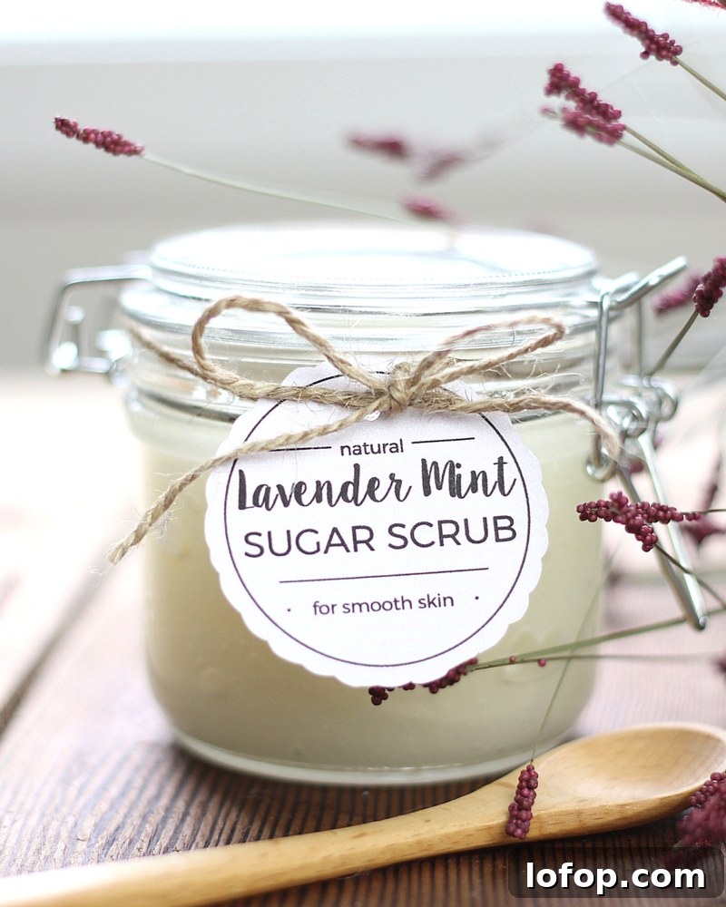 Lavender Mint Sugar Scrub
