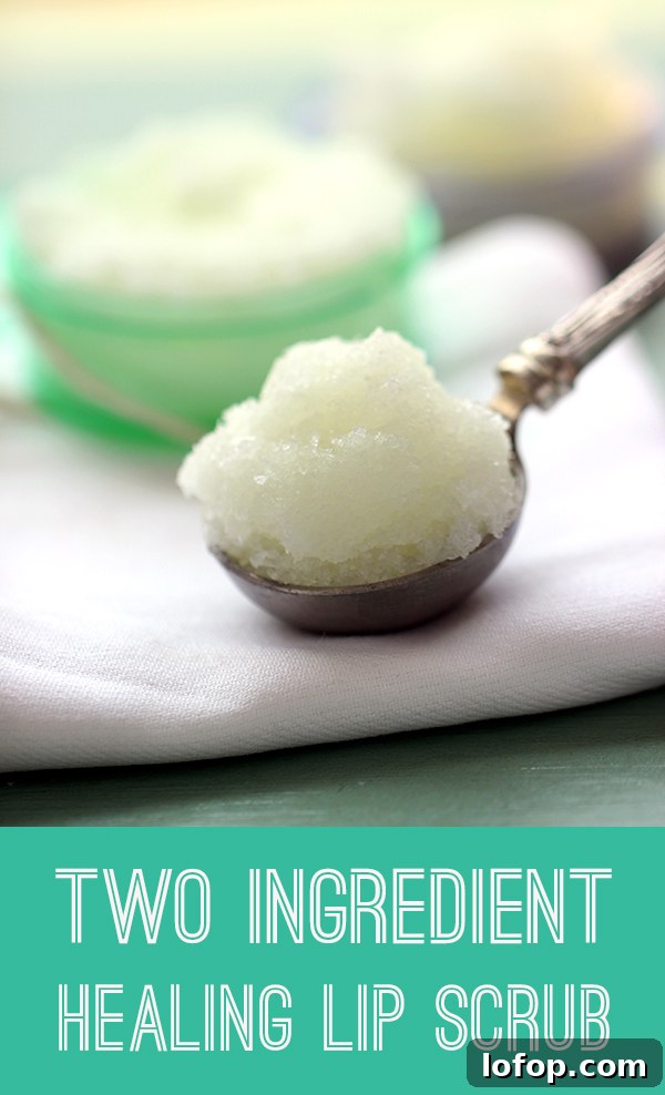 Two Ingredient Lip Scrub