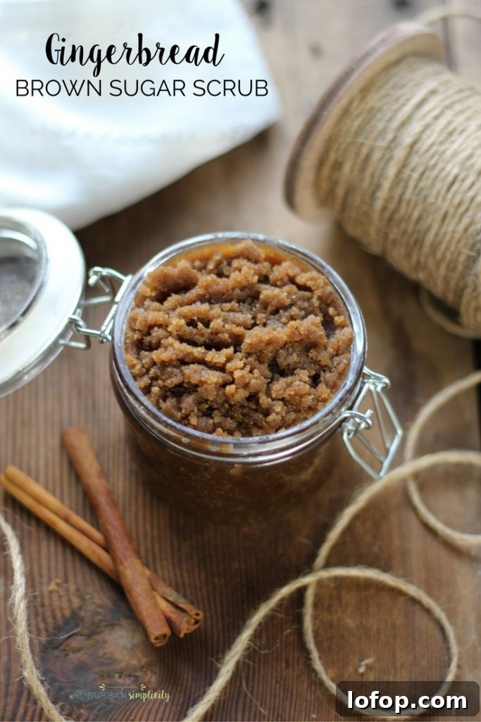 Gingerbread Brown Sugar Scrub