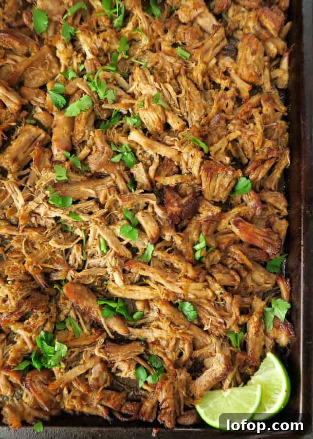 Crockpot or Instant Pot Carnitas: Mexican Pulled Pork Recipe 2 Easy Carnitas crisped under the broiler in a sheet pan