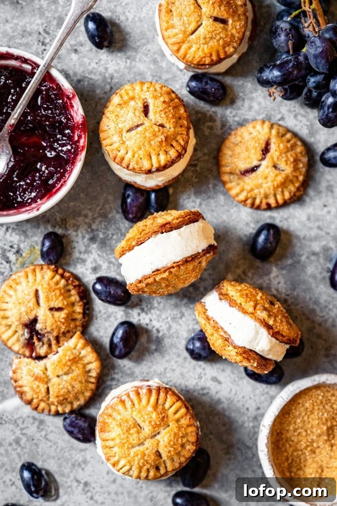 Concord Grape Hand-Pie Ice Cream Sandwiches Recipe 2 Concord Grape Hand Pie Ice Cream Sandwiches