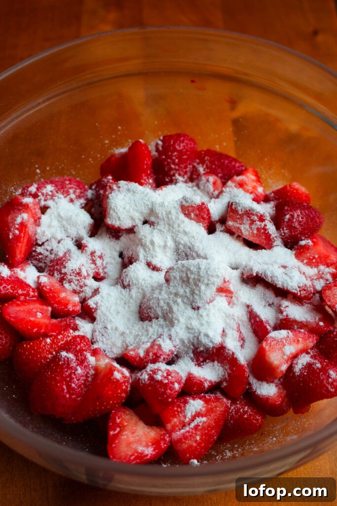 Strawberries in bowl