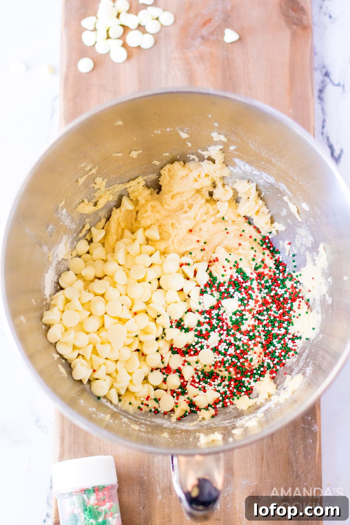 Funfetti Cake Mix Cookie Recipe for Soft, Chewy Treats 5 cake mix cookie ingredients in bowl