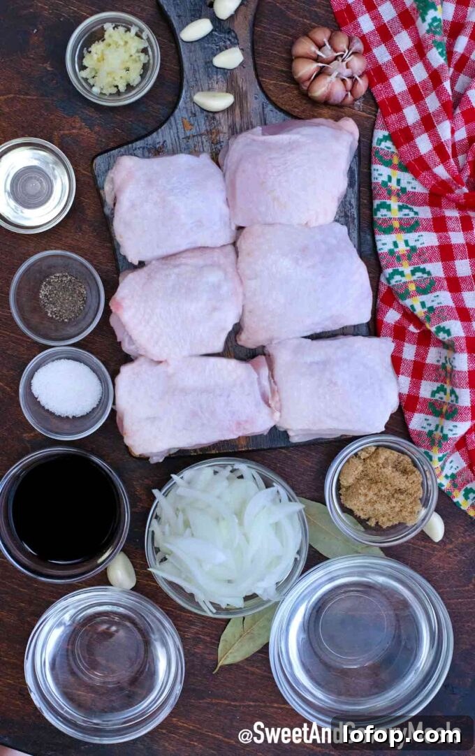 Classic Filipino Chicken Adobo Recipe — Authentic & Savory Guide 3 filipino chicken adobo ingredients