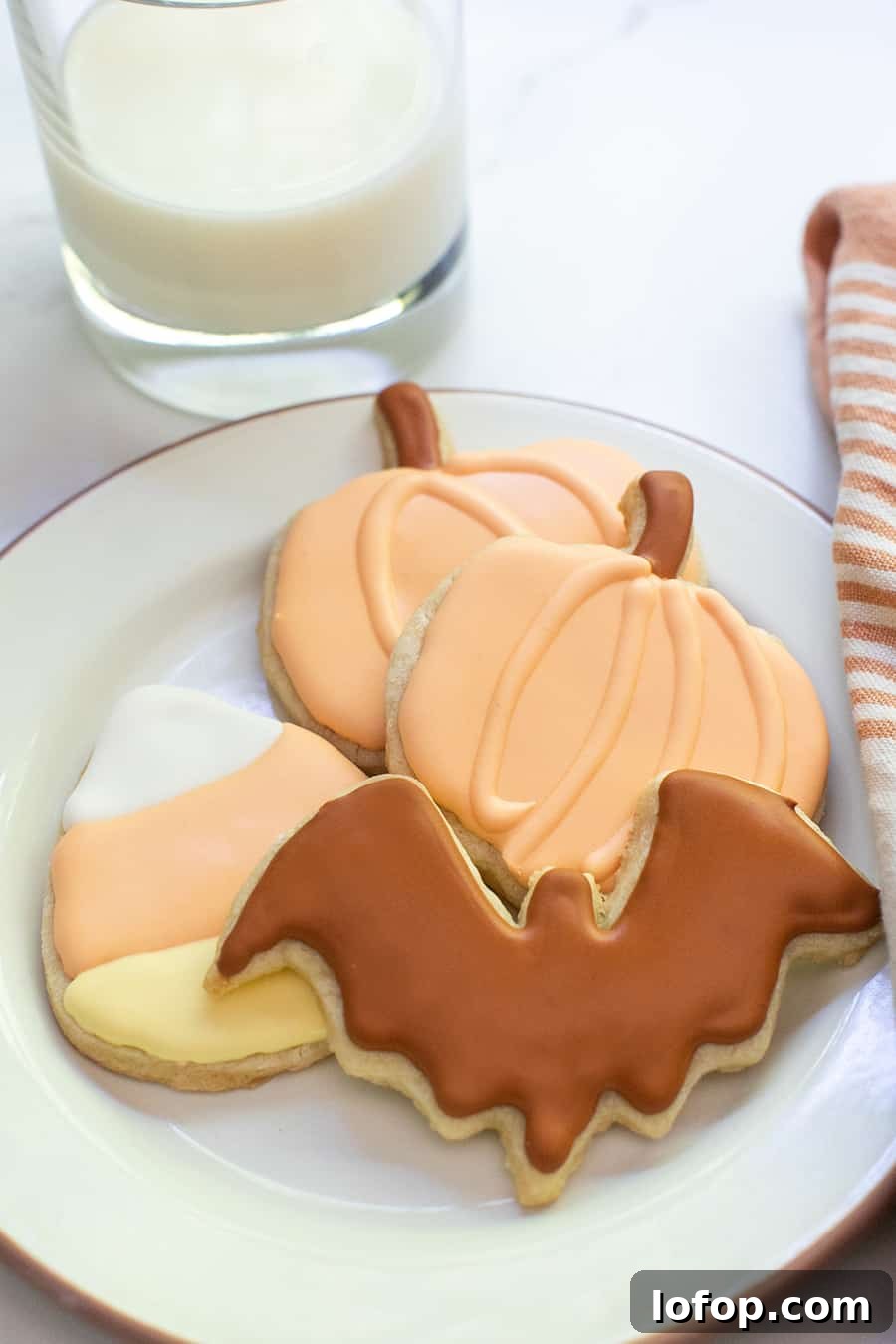 Spooky Halloween Sugar Cookie Recipe for Festive Treats 11 A plate filled with Halloween sugar cookies.