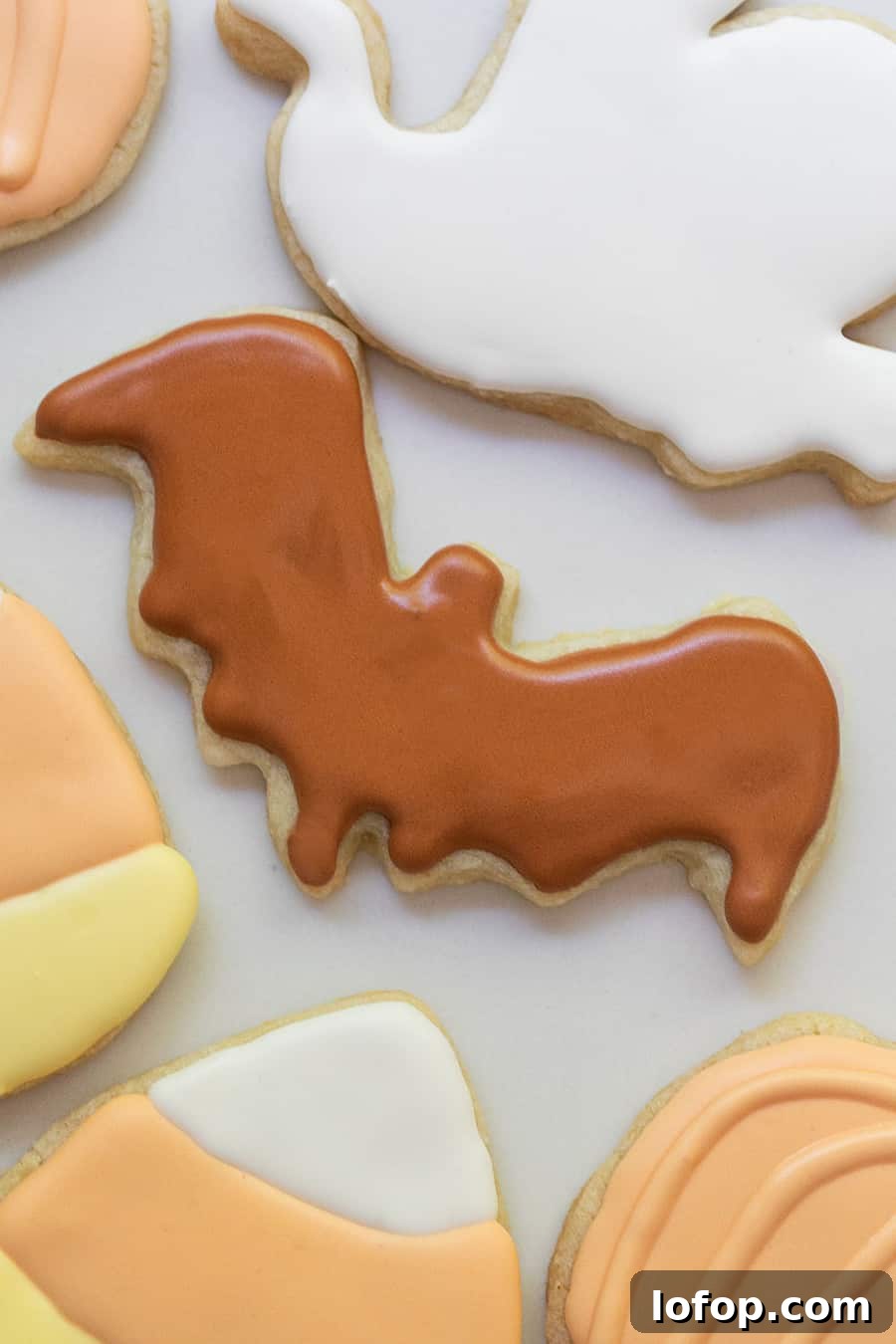 Spooky Halloween Sugar Cookie Recipe for Festive Treats 12 Brown bat Halloween sugar cookies.