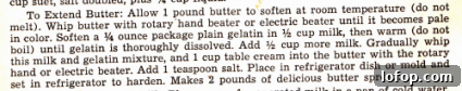 Extending butter