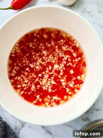 A bowl of dipping sauce