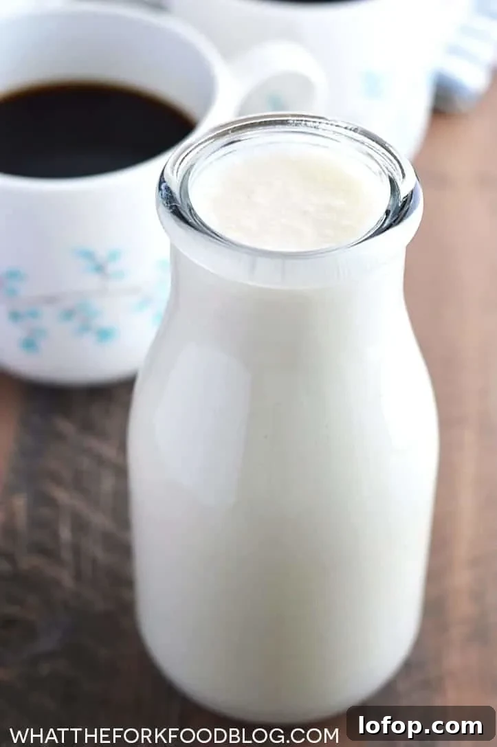 3-Ingredient Dairy-Free Coffee Creamer Recipe 4 Dairy Free Coffee Creamer from What The Fork Food Blog | whattheforkfoodblog.com