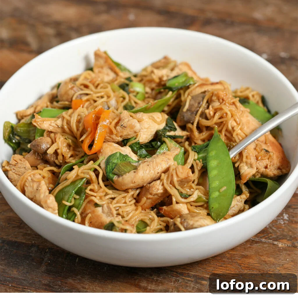 Garlic Chicken Ramen Stir-Fry with Veggies for Quick Dinners 2 Easy Chicken Ramen Stir Fry