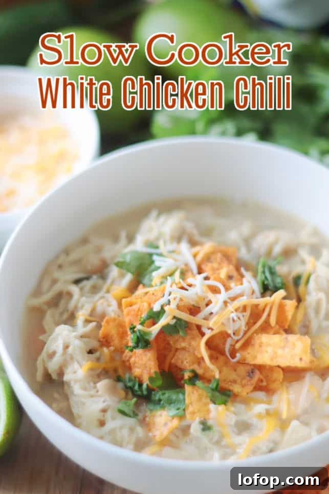 Creamy Slow Cooker White Chicken Chili (Video Recipe) 2 bowl of white chicken chili