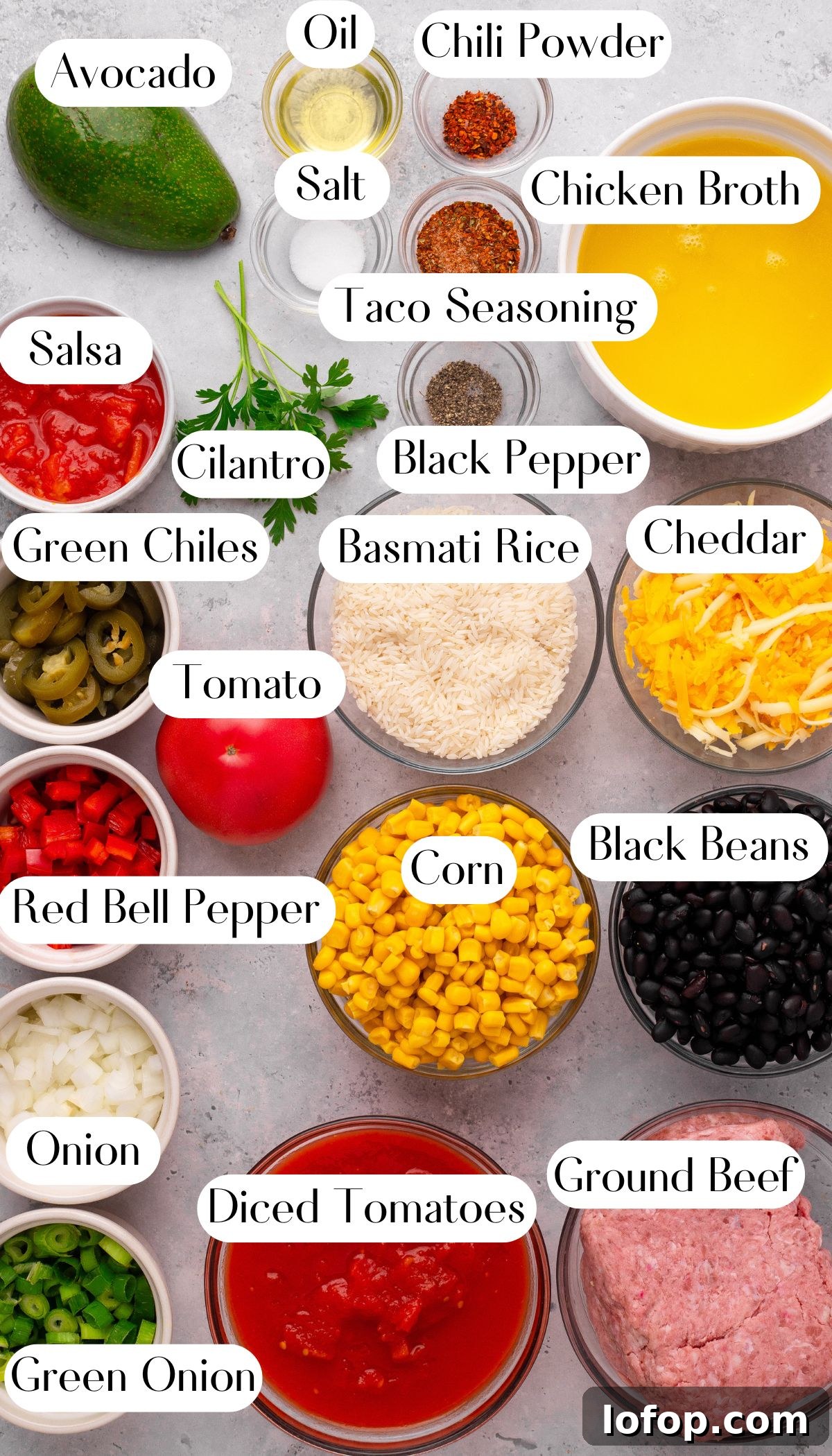 Skillet Burrito Bowl Recipe: Quick One-Pan Mexican Dinner 4 Quick Burrito Bowl in a Skillet Ingredients