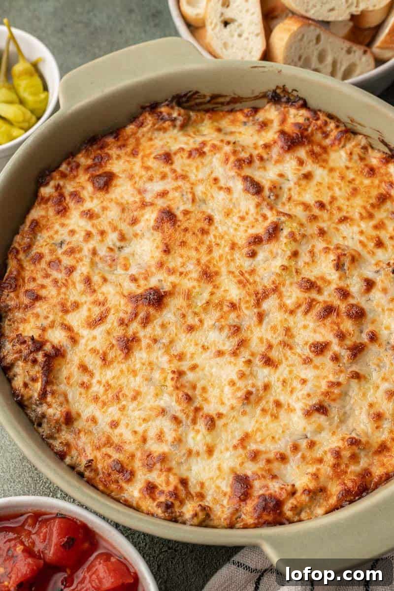 Spicy Italian Sausage Dip