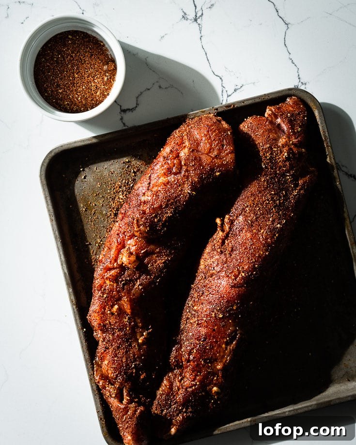 dry rub on pork tenderloin for smoking