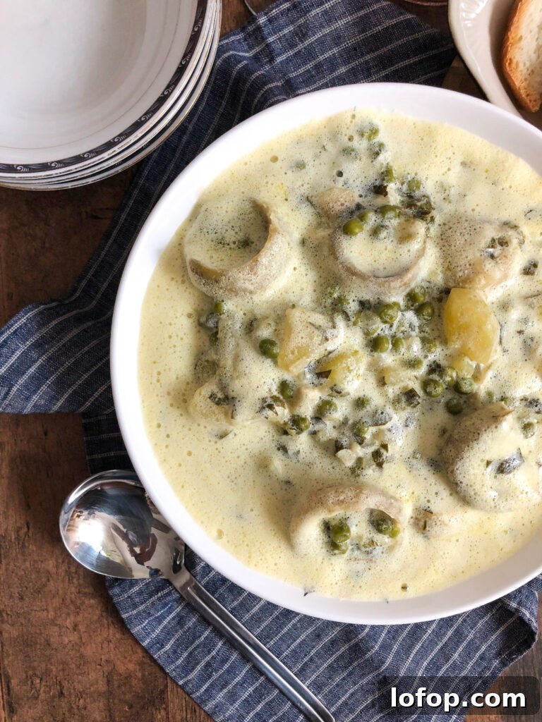 Artichokes and peas in an egg-lemon sauce