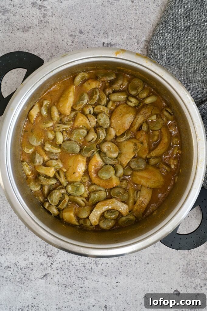 The finished product in the pot.