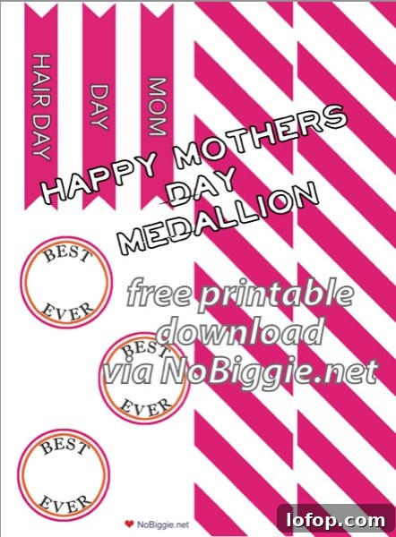 Free Printable Best Mom Ever Gift Tags and Cards 4 Mother's Day printable (free) | NoBiggie.net