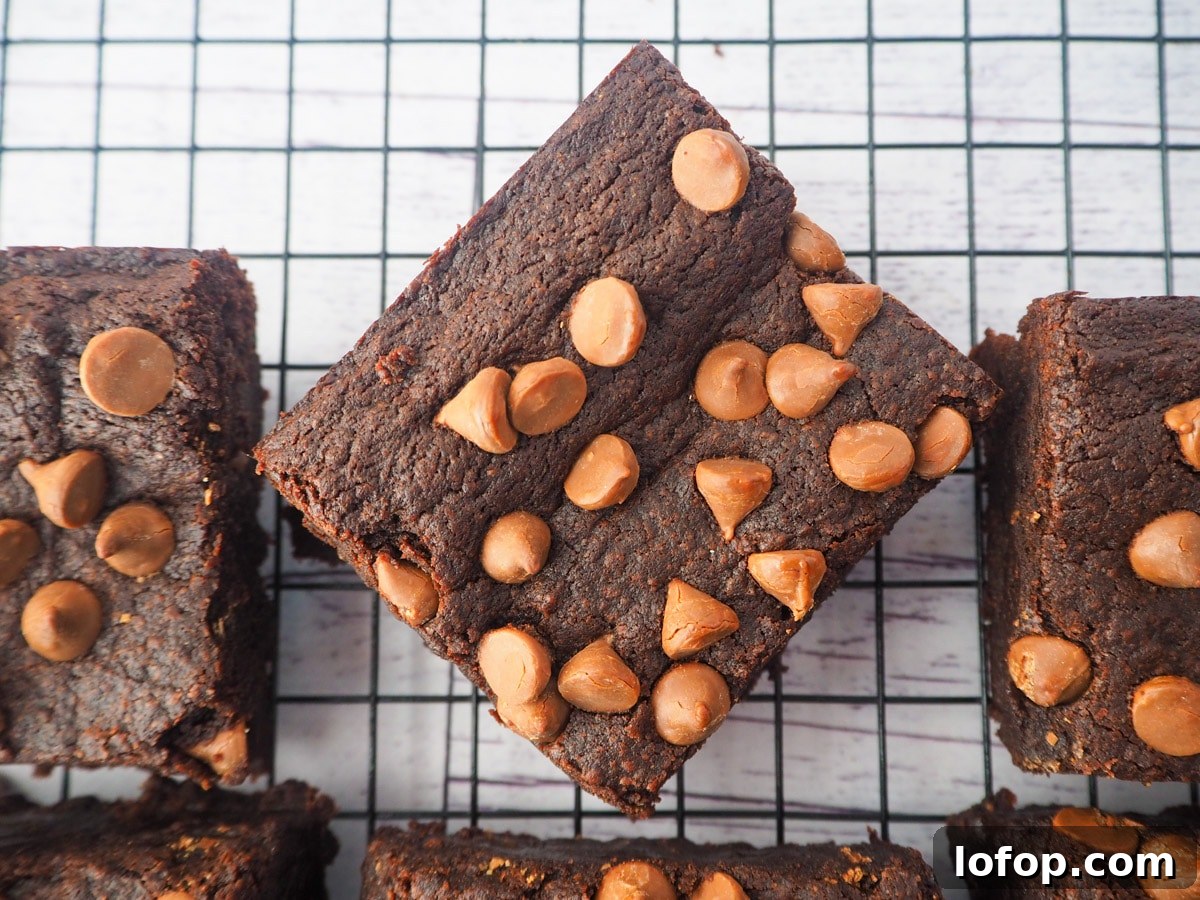 Decadent Egg-Free Brownies Recipe for Fudgy Chocolate Bliss 2 Eggless brownies on a cooling rack