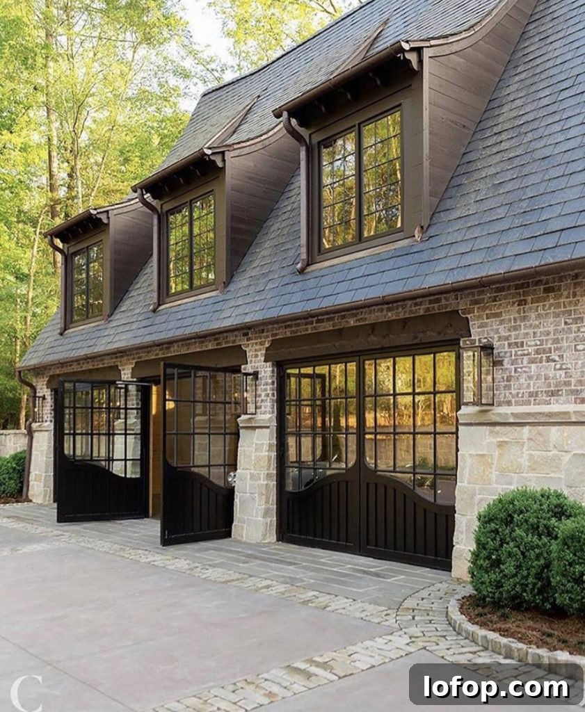 stone house with brown shingle colors