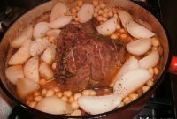 Spiced Pot-Roast Lamb with Roasted Baby Turnips
