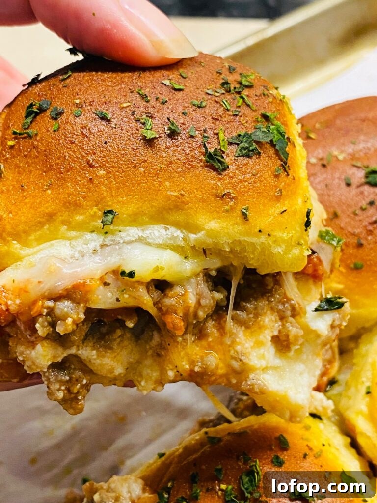 Cheesy Lasagna Sliders