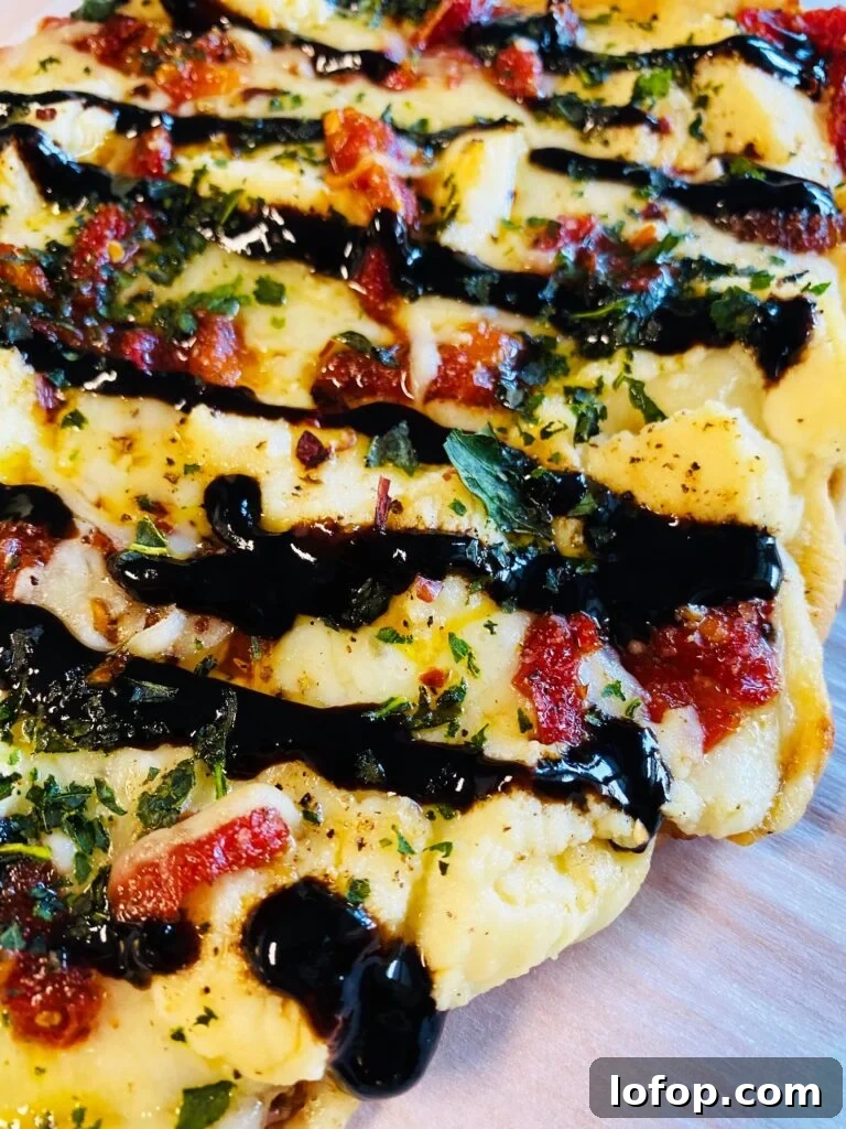Ricotta Caprese Flatbread Pizzas