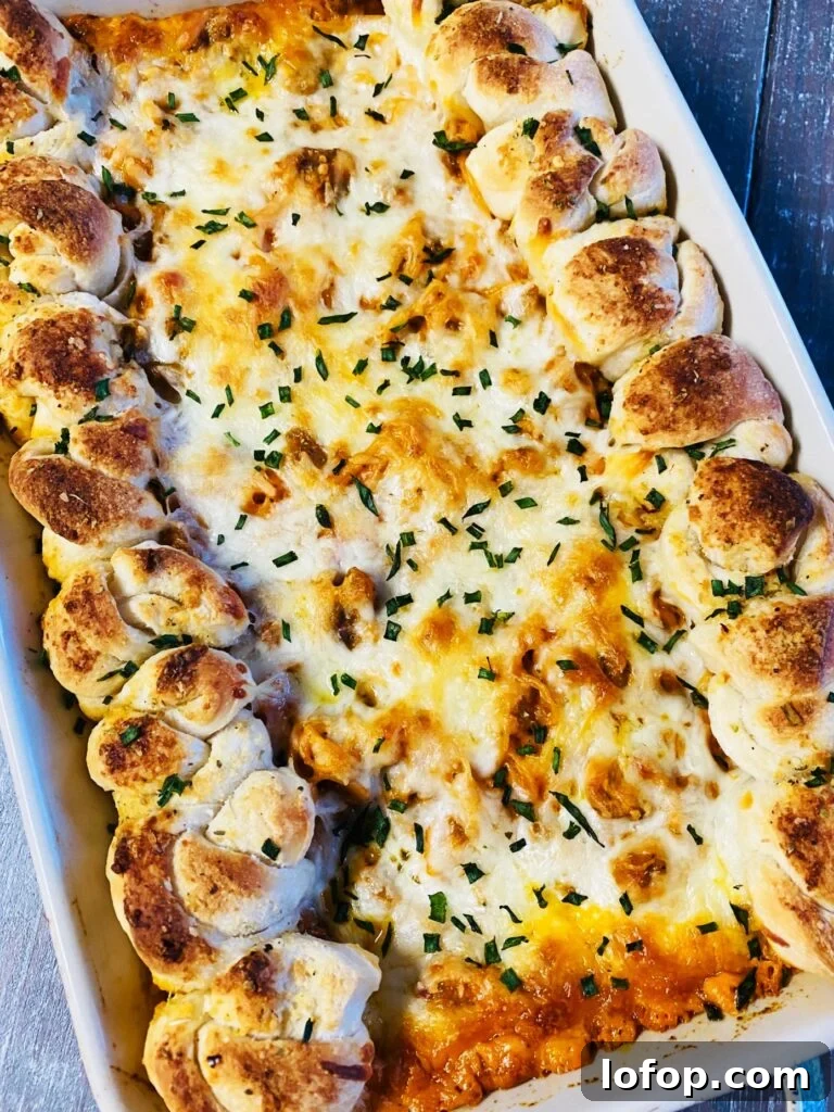 Cheesy Baked Spaghetti with Garlic Knots