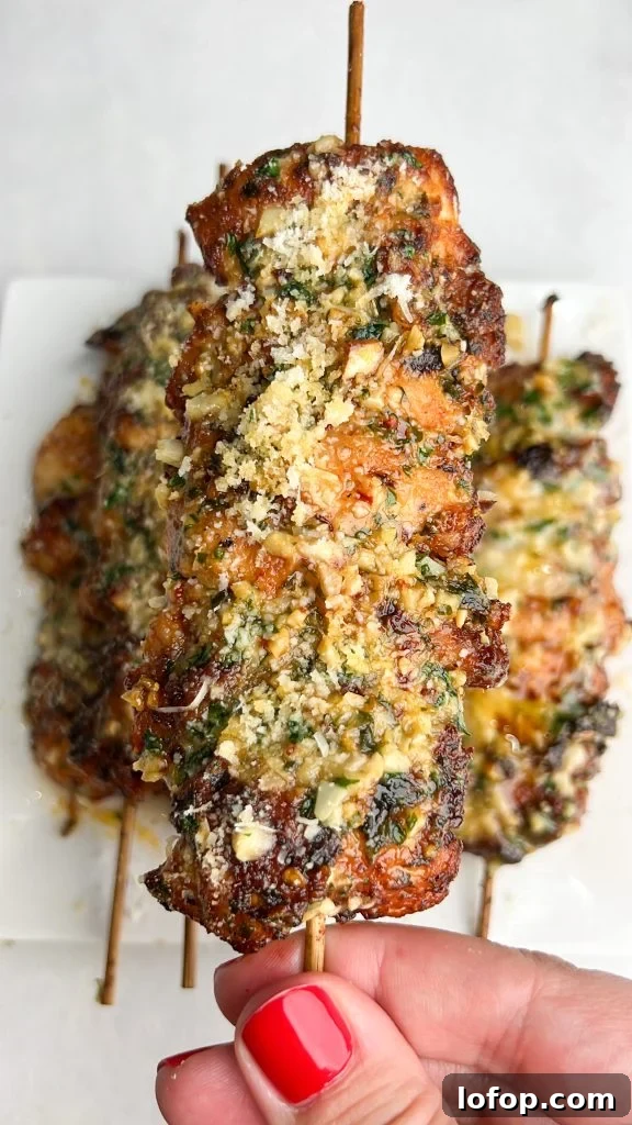 Bourbon Chicken Skewers Recipe Inspired by Food Court Favorites 5 Garlic Parmesan Chicken Skewers