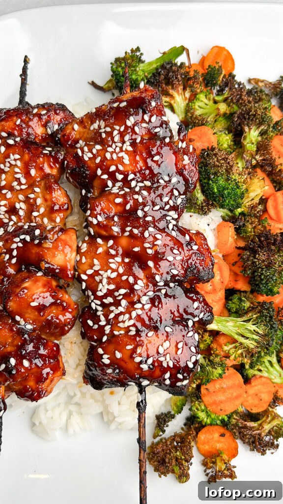 Bourbon Chicken Skewers Recipe Inspired by Food Court Favorites 3 Bourbon chicken
