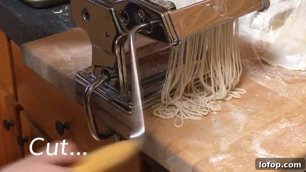 How to Make Authentic Homemade Ramen Noodles from Scratch 12 Cutting Homemade Ramen Noodles
