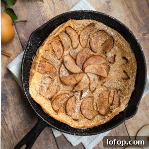 A brown butter pear clafoutis