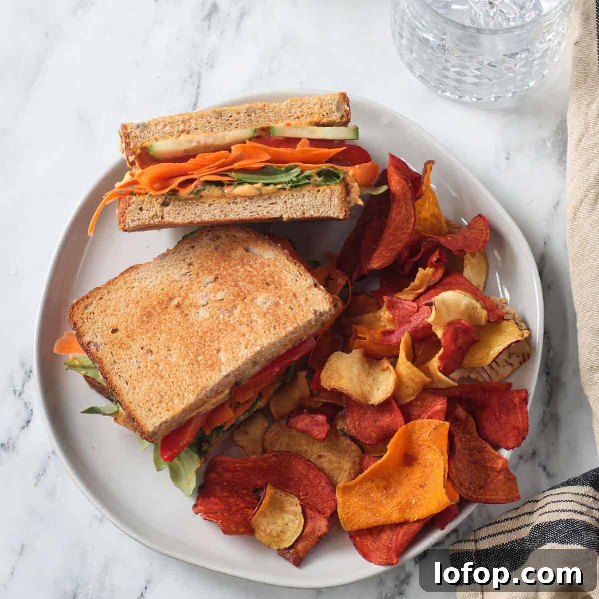 Image for Veggie Hummus Sandwich (Vegan, Gluten-Free) ~ Veggie Inspired