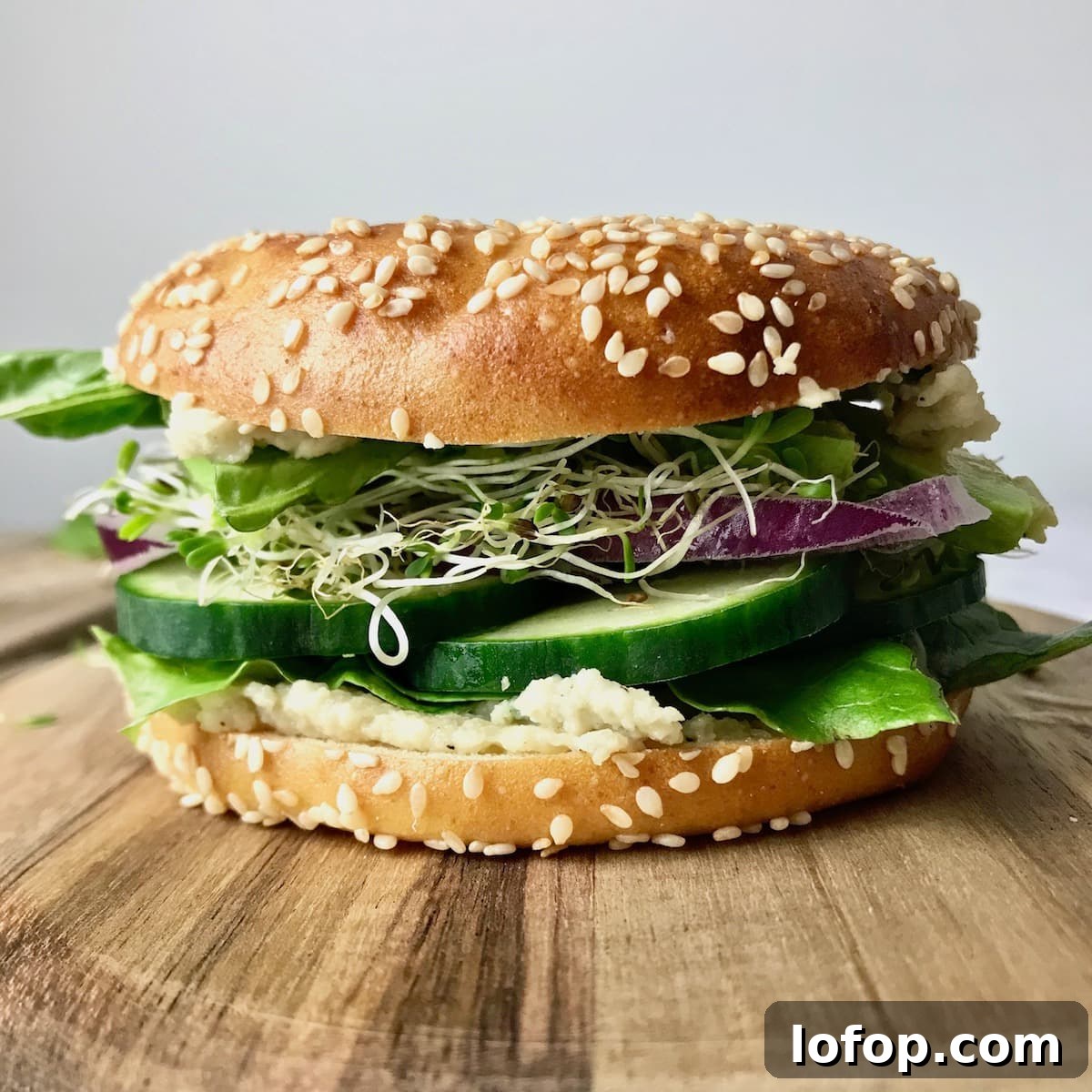 Image for Vegan Cream Cheese Bagel Sandwich