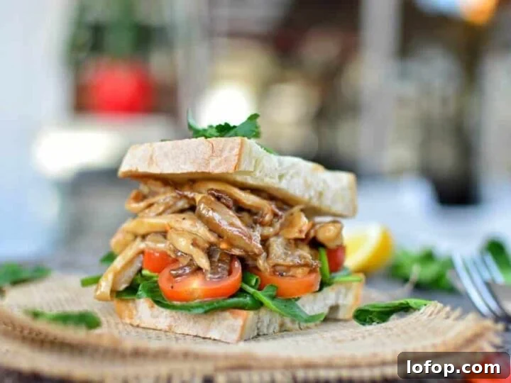 Image for Easy Vegan Mushrooms Sandwich