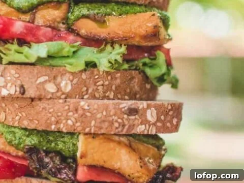 Image for Tofu & Pesto Sandwich - Plant-Based on a Budget
