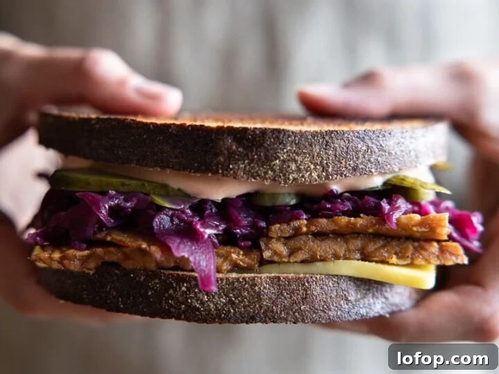 Image for Vegan Tempeh Reuben Sandwich | Heartful Table