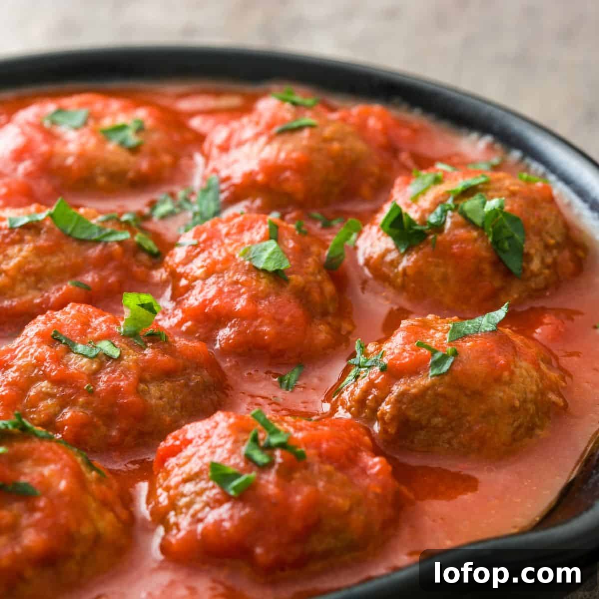 Meatballs in crock pot.