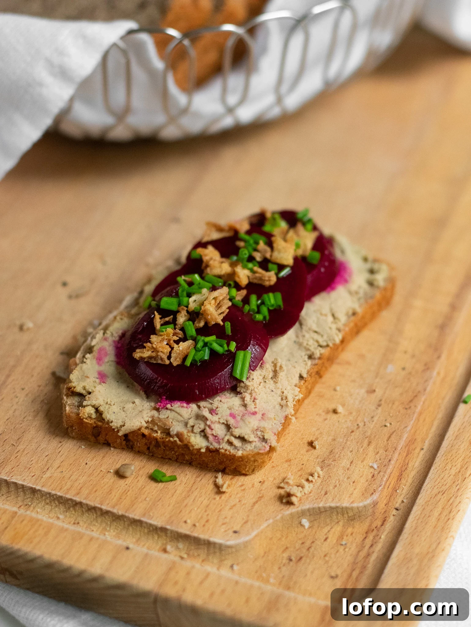Smørrebrød: Traditional Danish Open-Faced Sandwich Recipes 34 A rye bread open faced sandwich topped with liver pate, pickled beets, and fried onions.