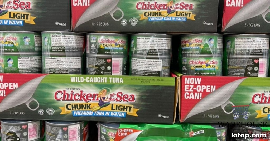 Chicken of the Sea Chunk Light Tuna our pick for best canned tuna at Costco
